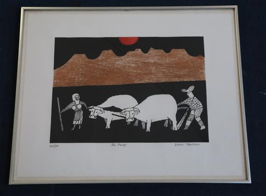 Julian Otto Trevelyan (1910-1988) The Plough 1976 19 x 24in.